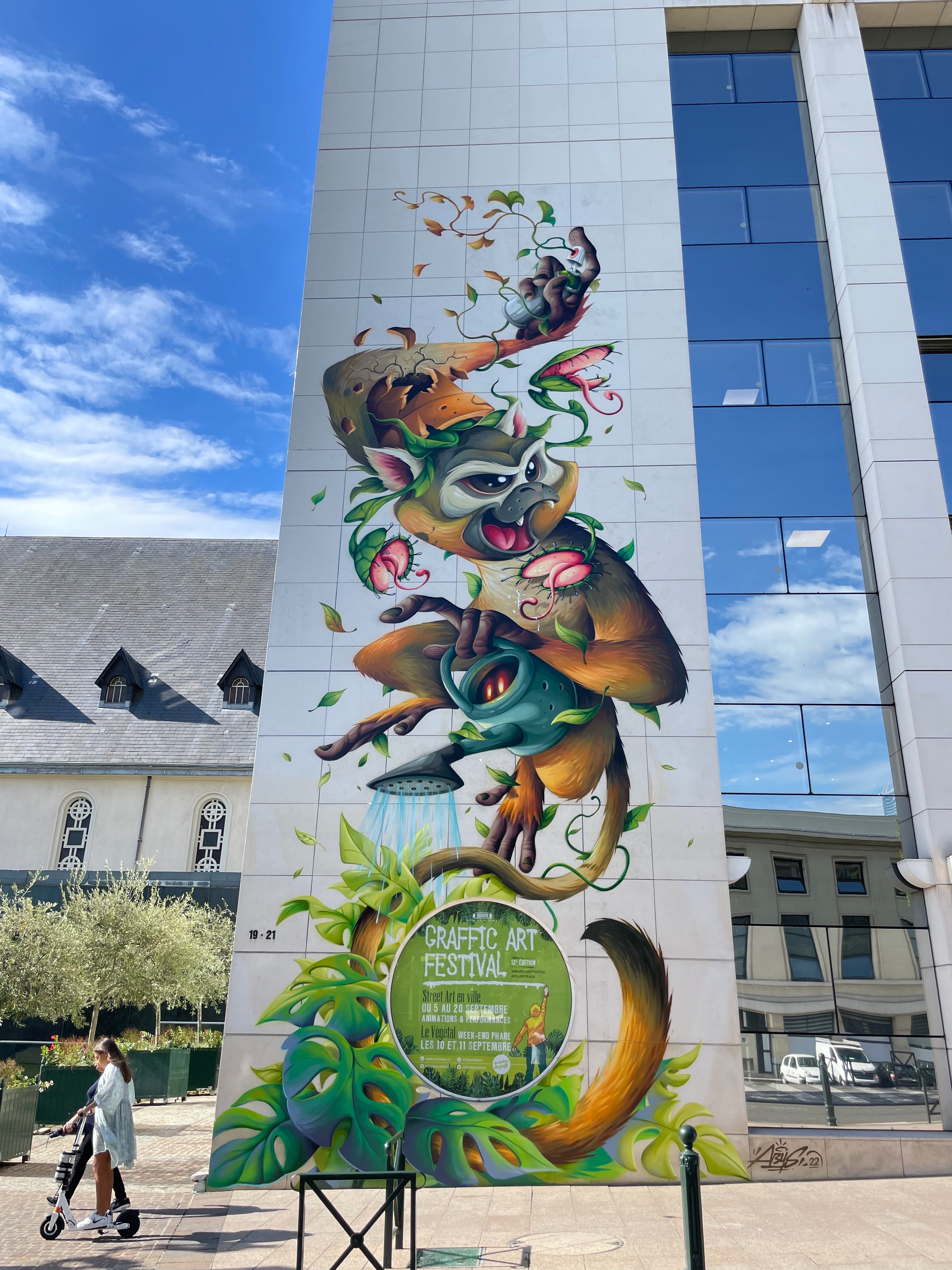 Fresque par Abys - Palais de la Culture de Puteaux - Graffic Art Festival 2022