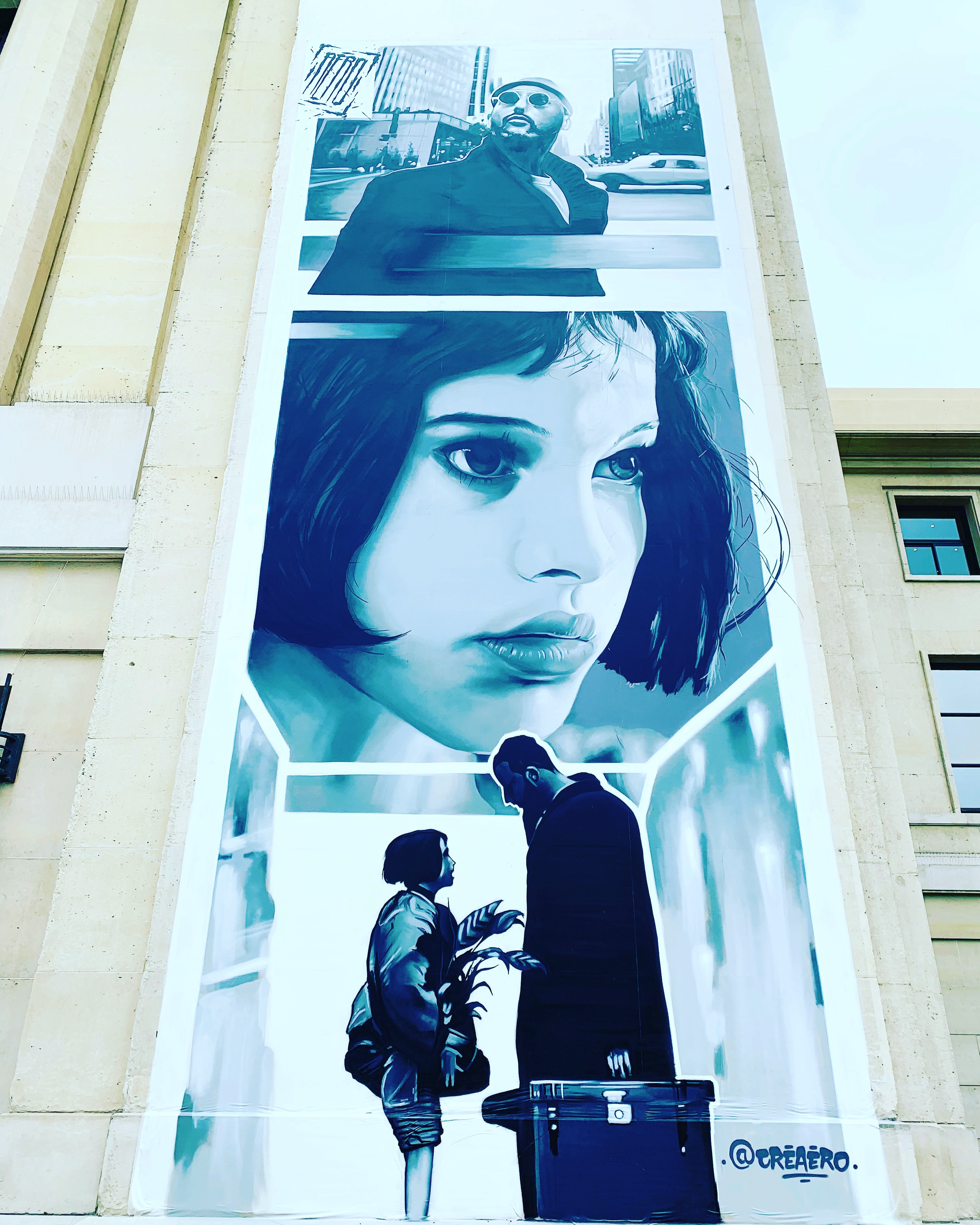 Fresque par Aero - Mairie de Puteaux - Graffic Art Festival 2018