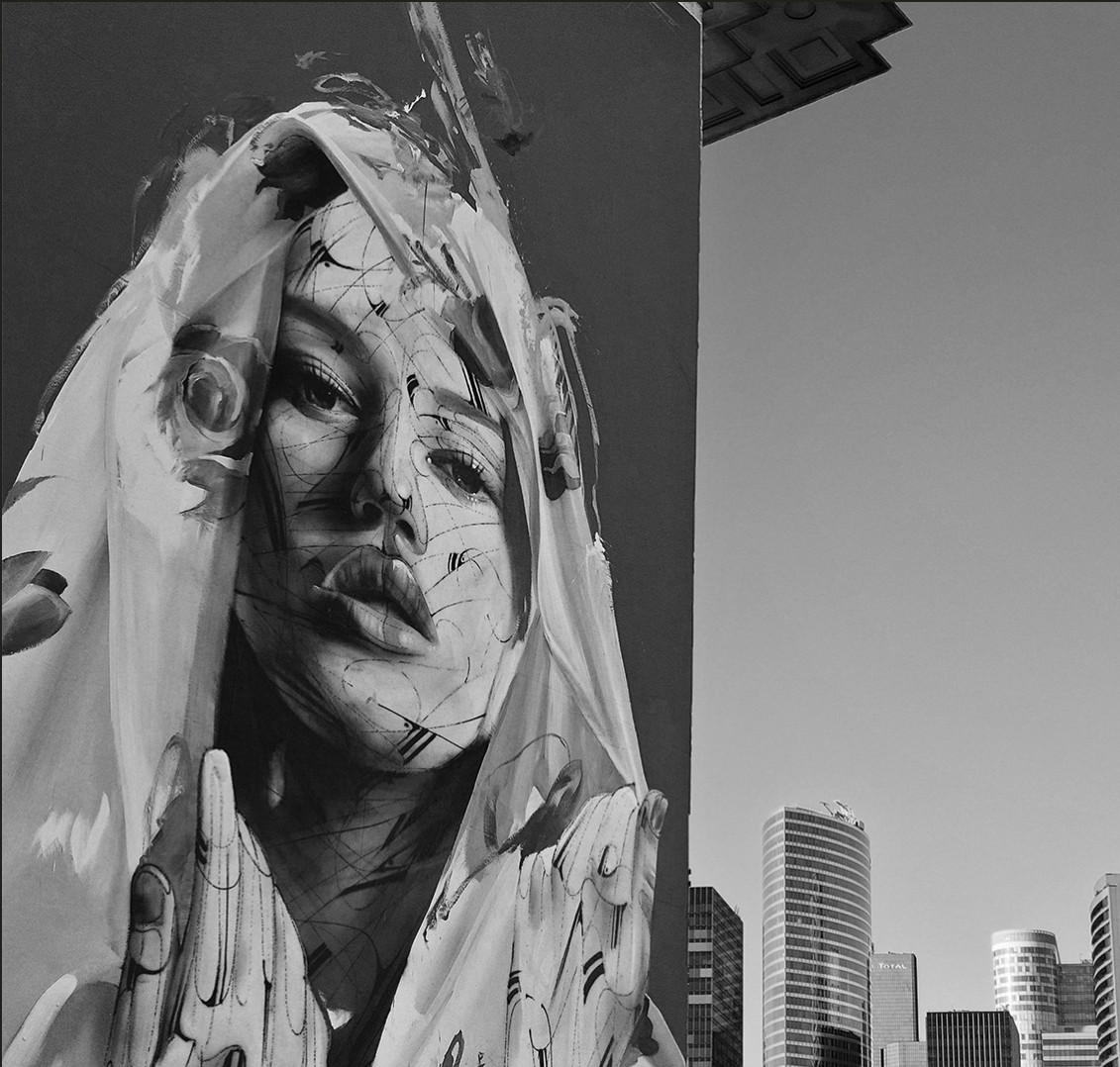 Fresque par Hopare - Graffic Art Festival 2023 - Mairie de Puteaux