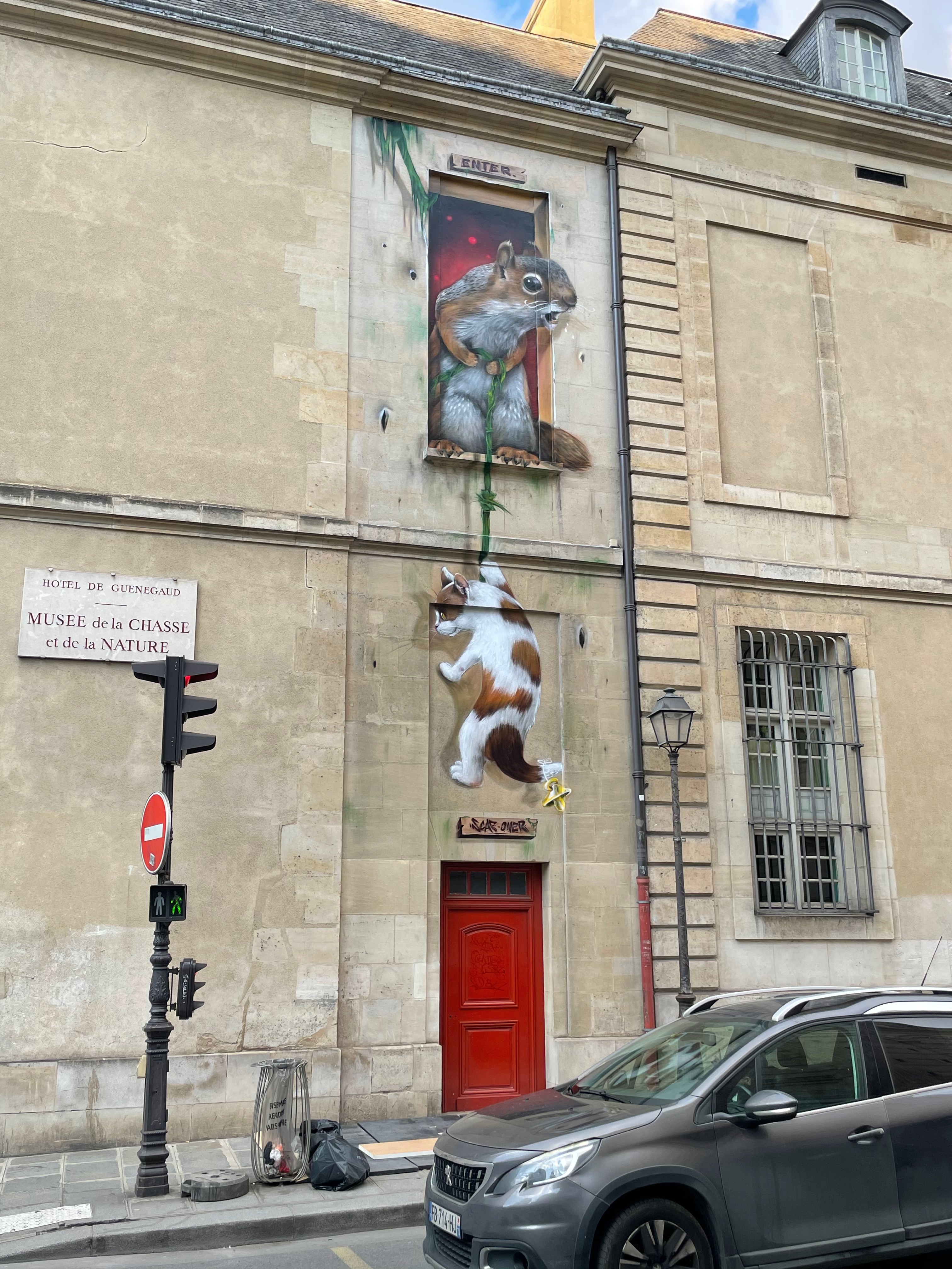 Anamorphose par Scaf - Musée de la Chasse et de la Nature - 2024