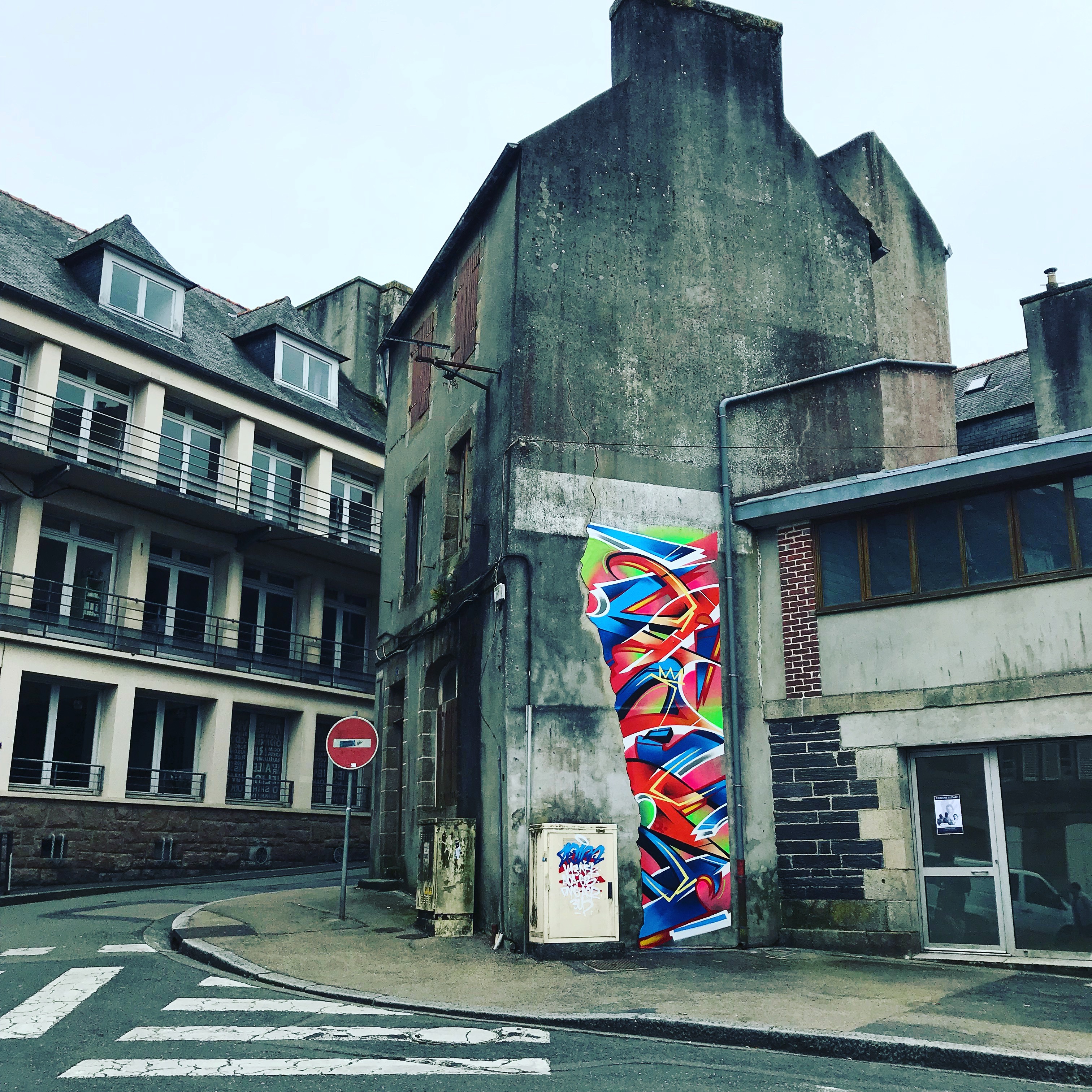 Fresque par Zoyer - MX29 Graffiti Tour - Morlaix - 2019
